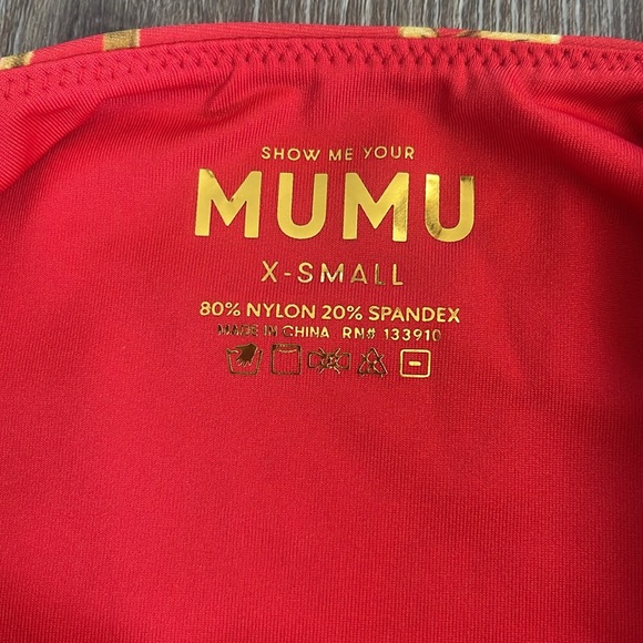 Show Me Your MuMu Red Italia Off the Chain Bathing Suit - Picture 12 of 16